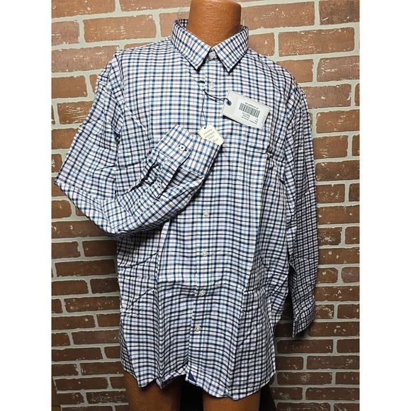 UNTUCKit Men's Shirt XXXL Regular Tall Long Sleeve Button-Up Wrinkle Free Casual - Picture 2 of 12